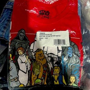 🟥🖤🔷STAR WARS KIDS T-SHIRT🔹🖤🟥